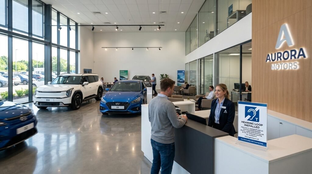 car dealership with hearing loop