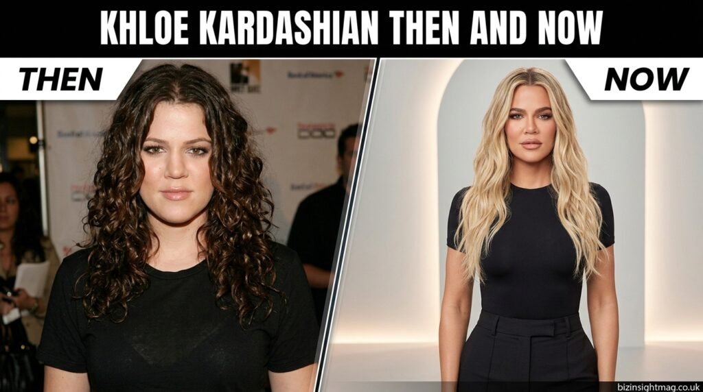 khloe kardashian then and now